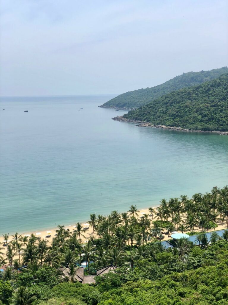 Top view of the bay from Intercontinental Danang, Vietnam