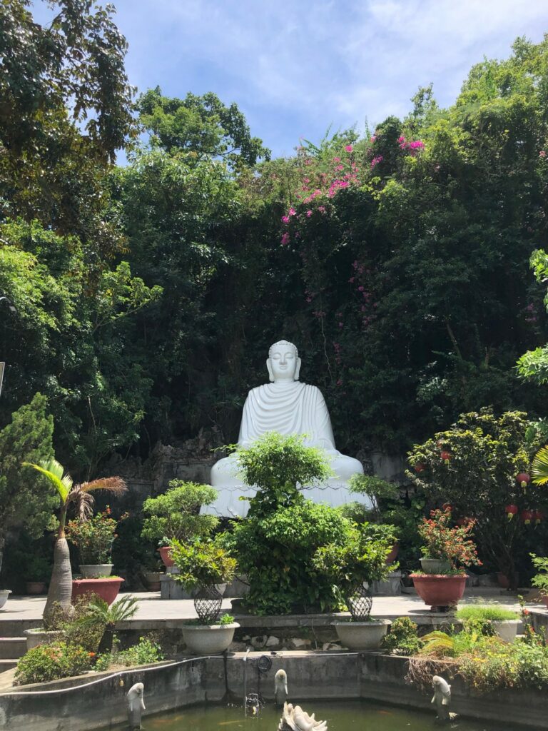 Bouddha in Marble mountain in Danang in Vietnam